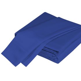 Luxurious Viscose from 100% Bamboo 5-Piece Sheet Set , Oeko-TEX Certified, Split King - Indigo