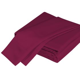 Luxurious Viscose from 100% Bamboo 4-Piece sheet Set , Oeko-TEX Certified, California King - Merlot