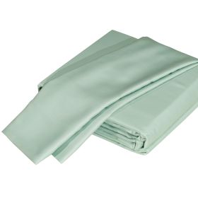 Luxurious Viscose from 100% Bamboo 5-Piece Sheet Set , Oeko-TEX Certified, Split King - Seaglass