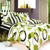 Blancho Bedding - [Artistic Green] 100% Cotton 4PC Sheet Set (Queen Size)