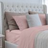 Luxuriously Soft 100% Viscose Derived from Bamboo 4-Piece Sheet Set, Oeko-TEX Certified, King - Pale Rose