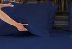 Luxurious Viscose from 100% Bamboo 4-Piece sheet Set , Oeko-TEX Certified, California King - Indigo