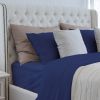 Luxuriously Soft 100% Viscose Derived from Bamboo 4-Piece Sheet Set , Oeko-TEX Certified, Queen - Indigo