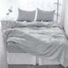 4 Pcs King Bedding Set, Premium Linen Bedding Sheets & Pillowcases, Bed in a Bag King Size Bed Set, Cloud Bedding Sheet & Pillowcase Sets