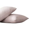 Pillow Cases Standard Size, Pink Pillow Cases Set of 2, Pillowcases Standard, Premium Soft Linen Pillow Case with Envelope Enclosure 20"x27"