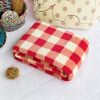 [Elephant] Coral Fleece Throw Blanket Pillow Cushion / Travel Pillow Blanket (30.3 by 44.1 inches)