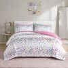 Rainbow Iridescent Metallic Dot Comforter Set