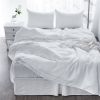 4 Pcs King Bedding Set, Premium Linen Bedding Sheets & Pillowcases, Bed in a Bag King Size Bed Set, White Bedding Sheet & Pillowcase Sets