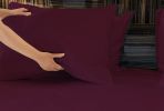 Luxuriously Soft 100% Viscose Derived from Bamboo 4-Piece Sheet Set , Oeko-TEX Certified, King - Merlot