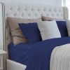 Luxurious Viscose from 100% Bamboo 4-Piece sheet Set , Oeko-TEX Certified, California King - Indigo