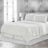 4 Pcs California King Bed Set, Premium Linen Bedding Sheets & Pillowcases, California King Bed in a Bag, Soft White Bedding Sheet & Pillowcase Sets