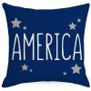 4th of July Decorations Pillow Covers Stripes Patriotic Throw Pillow Covers