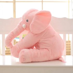 Soft Comfort Elephant Plush Toy  Accompany Sleeping Baby Sleep Child Pillow Leather Shell (Option: Pink-40cm)