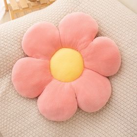 Flower Pillow,Flower Shaped Throw Pillow Butt Cushion Flower Floor Pillow,Seating Cushion (Color: pink)