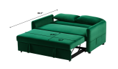 Leisure Loveseat Sofa for Living Room with 2 pillows