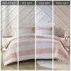 Cotton Cabana Stripe Reversible Comforter Set with Rainbow Reverse