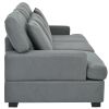 3 Seat Sofa with Removable Back and Seat Cushions and 4 Comfortable Pillows