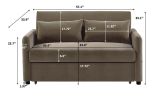 Leisure Loveseat Sofa for Living Room with 2 pillows